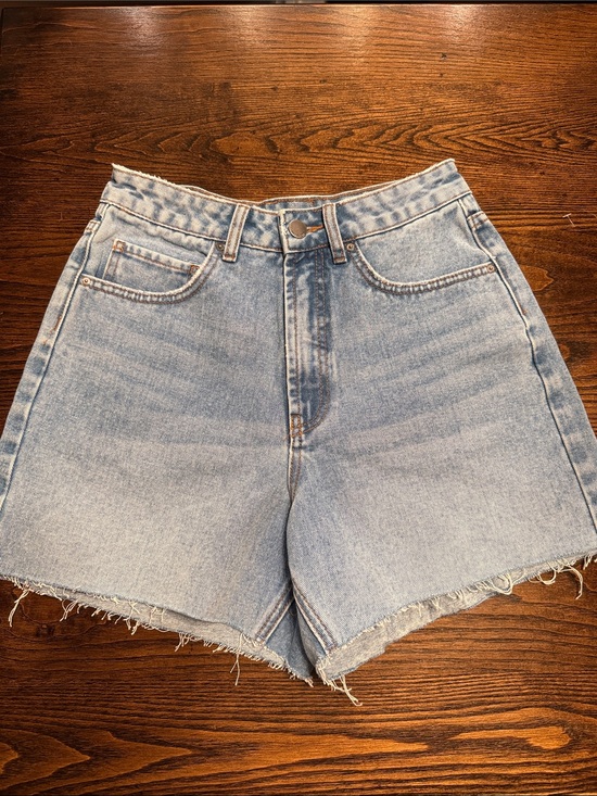 Billabong Pants - Billabong High-Rise Light Blue Denim Shorts